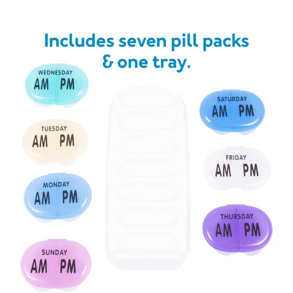 Apex, Pocket Med Pack with 7-Day Tray, 1 Tray