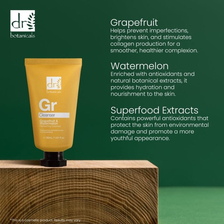 Dr. Botanicals Refreshing Cleanser Grapefruit & Watermelon (30 ml)