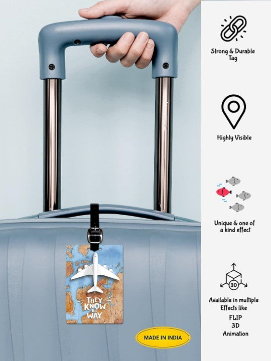 3D Luggage Tag Pack of 2