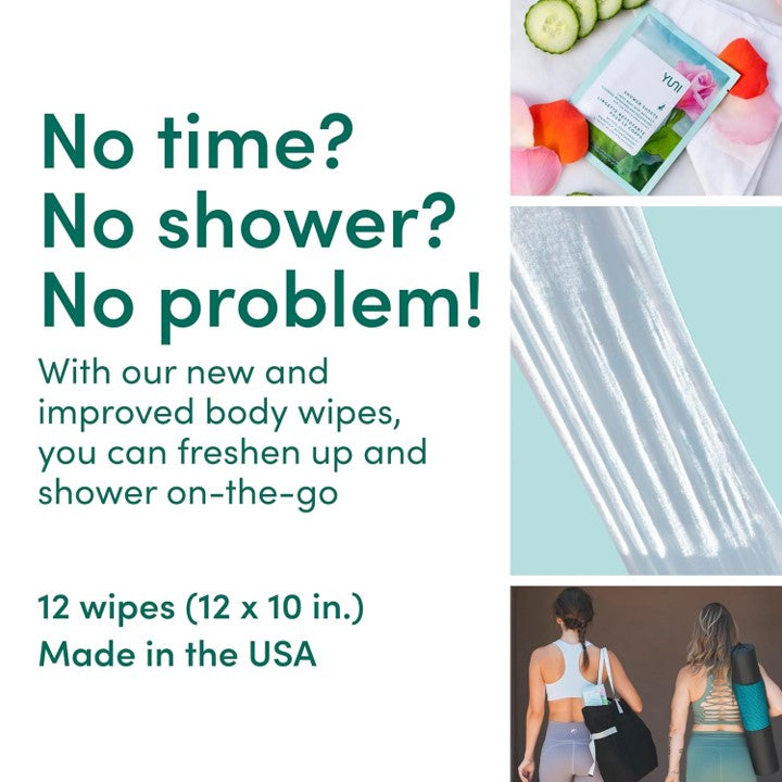 Yuni Beauty, Shower Sheet, 12 Wipes